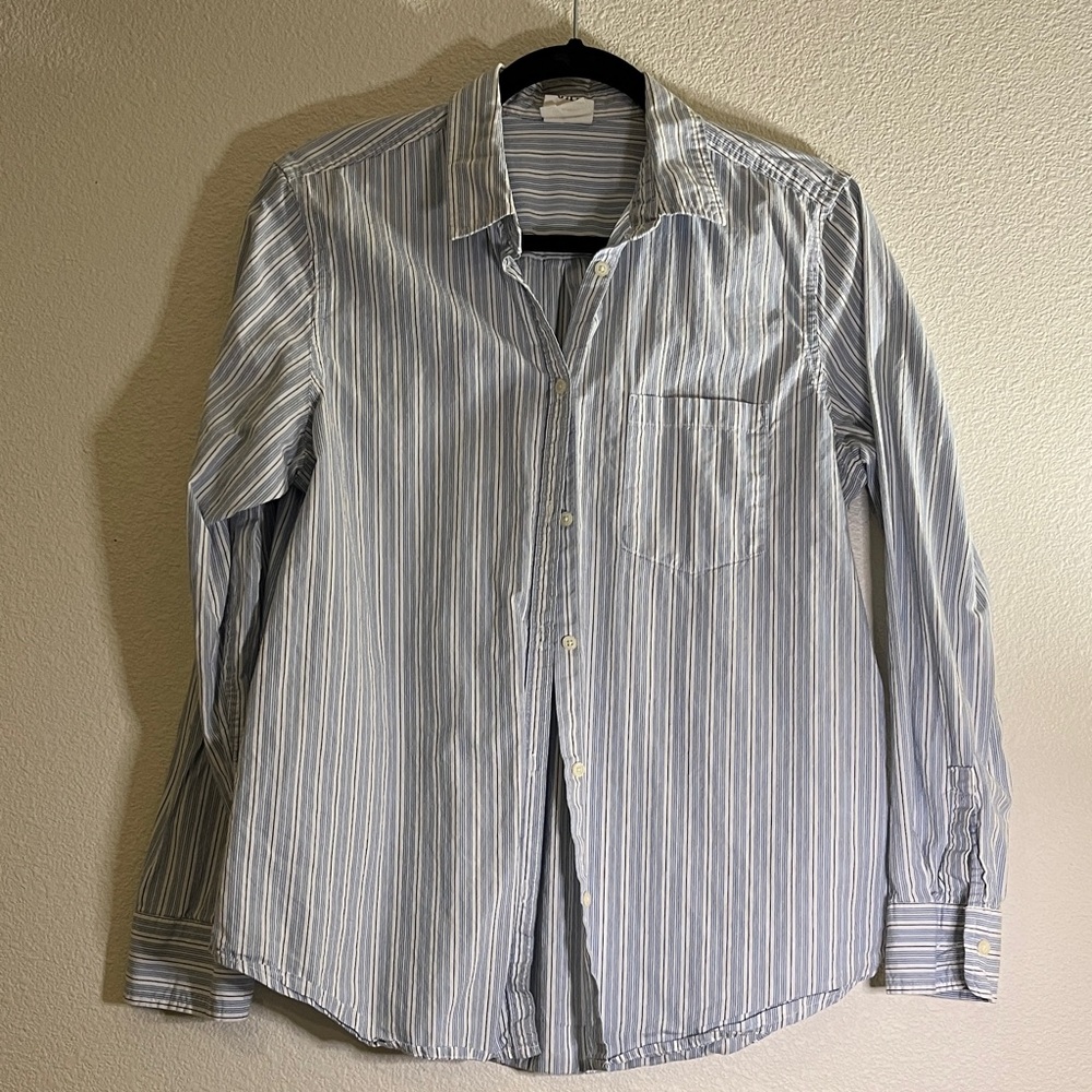 GAP Women's Striped Button Down Shirt